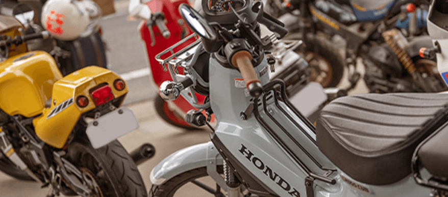 休日はバイク乗りが集まるコミュニティーに